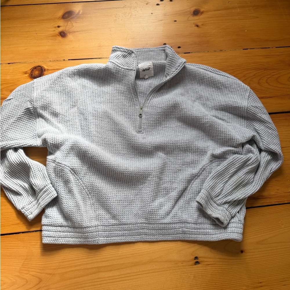 Aerie Waffle Pullover Sweatshirt